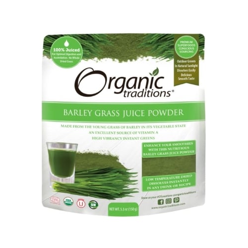 Organic Traditions Barley Grass Juice Powder 